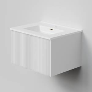 Тумба с раковиной La Fenice Terra Bianco NFNC-01-TER-B-60-3-60 белая матовая, 60 см