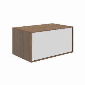 Тумба для комплекта Kerama Marazzi Atollo 80 белая матовая, с ящиком