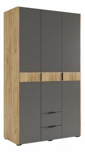 Шкаф платяной Mebelson Адам MSA-04.2564 дуб крафт золотой/графит