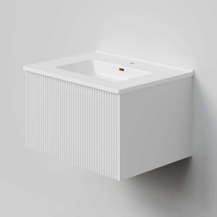 Тумба с раковиной La Fenice Terra Bianco NFNC-01-TER-B-60-3-60 белая матовая, 60 см