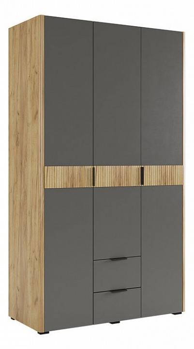 Шкаф платяной Mebelson Адам MSA-04.2564 дуб крафт золотой/графит
