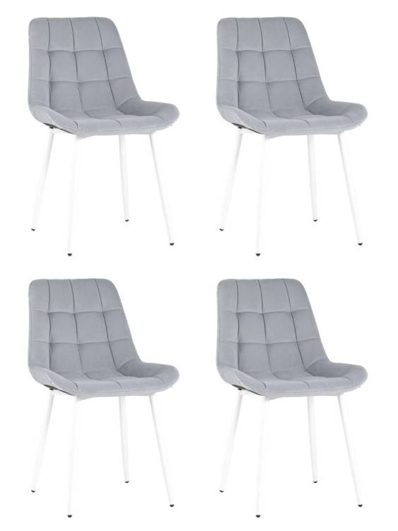 Набор из 4 стульев Stool Group Флекс AV 405-N24-02(P) X4 светло-серый