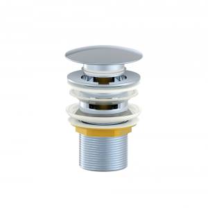 Донный клапан для раковины Wonzon & Woghand WW-88SS01-CR с переливом, хром