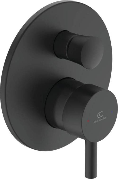 Смеситель для ванны с душем Ideal Standard Ceraline A6939XG С ВНУТРЕННЕЙ ЧАСТЬЮ, черный