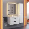 Тумба с раковиной Uperwood Modul 3930205581 подвесная, матовая, белая, графит, 65 см фото 10