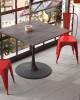 Набор из 6 стульев Stool Group Tolix YD-H440B LG-03 X6 красный глянцевый фото 3