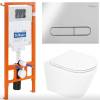 Комплект Belbagno Tre BB8001CHR/SC/BB002-80/BB005-PR-CHROME кнопка хром