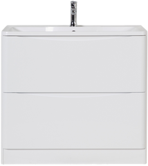 Тумба для комплекта BelBagno Acqua 100 напольная, bianco lucido