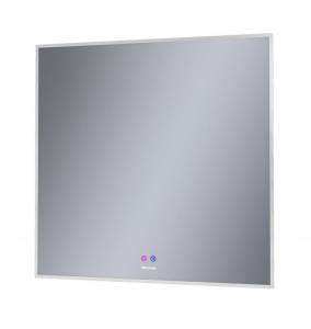Зеркало Grossman Pragma-норма 188080 белый 80x80 см, LED подсветка, подогрев