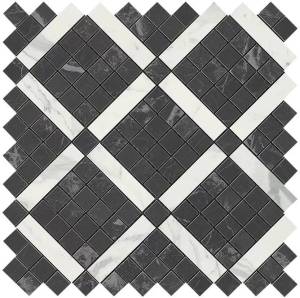 Мозаика Atlas Concorde Marvel Pro 9MVH Noir Mix Diagonal Mosaic 30.5x30.5