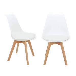 Комплект стульев Bradex Home Eames Bon FR 0023P белый 2 шт.