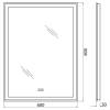 Зеркало Belbagno SPC-GRT-600-800-LED-TCH-WARM с подсветкой, сенсорным выключателем и подогревом фото 2