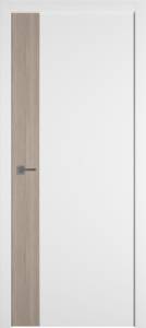 Межкомнатная дверь Владимирская Фабрика Дверей Urban V Emalex Ice вставка Red oak 600x2000