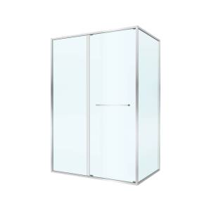 Душевой уголок Cezares LUX-AH-FS-11-130/100-C-CR профиль хром, стекло прозрачное, 130x100x195