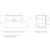Тумба под раковину Belbagno Etna H-60 ETNA-H60-800-2C-SO-RW-P 80x45x60 Rovere Moro подвесная с двумя выкатными ящиками, с доводчиками фото 10