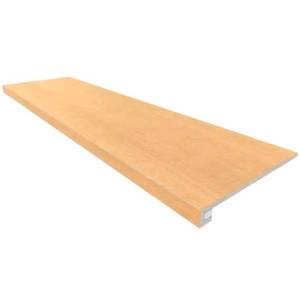 Ступень Estima Classic Wood 69399 Set/Steptrade/CW04_NR/33x120/S1/Stripe/CW04_NR/14,5x120 неполированная с бортиком 33x120 + Подступенок 14.5x120