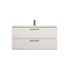 Тумба с раковиной Uperwood Foster New KFosterNEW100w подвесная, белая, 100 см