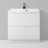Тумба с раковиной BelBagno Marino 60 bianco lucido, напольная