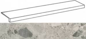 Ступень Italon Continuum 620070002345 Stone Grey Scalino Frontale 33x160