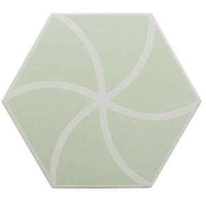 Керамогранит Dna Tiles Fancy 127013 Waves Mint 20x23
