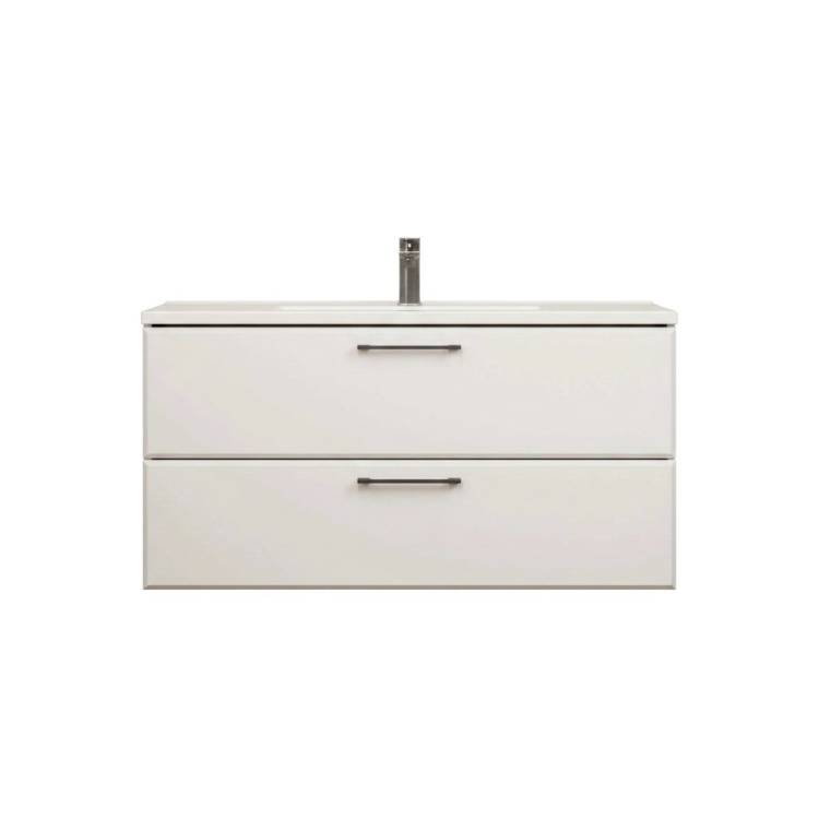 Тумба с раковиной Uperwood Foster New KFosterNEW100w подвесная, белая, 100 см