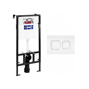 Система инсталляции для унитазов Bettoserb Sava Fix Slim SET40006470 клавиша белый глянец
