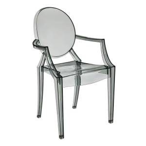 Стул Bradex Home Louis Ghost FR 0037 прозрачный серый