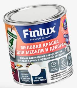 Акриловая краска для мебели и декора Finlux F-540 матовая бежевая 0.5 кг