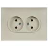 Розетка 2-местная IEK Skandy SK-R20-10-K10-F бежевый фото 2