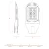 Уличный светильник Wolta Pro Трасса ДКУ04-100-102-5К ШБ140х60 фото 5