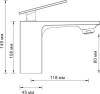 Смеситель для раковины Wasserkraft Alme 1503 фото 6