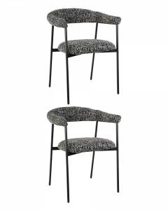 Стул обеденный Stool Group Toko DR-1510-A BMG3091G-3 X2 черно-белый 2 шт.