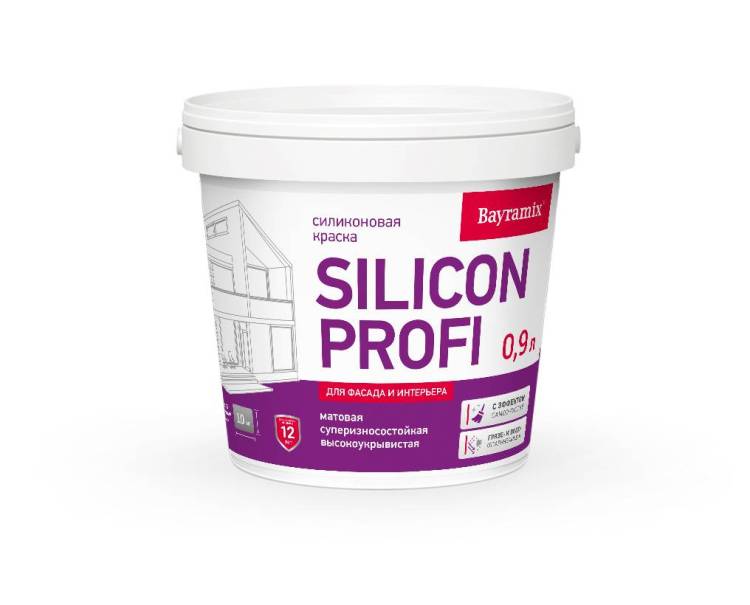 Краска Bayramix Silicon Profi база С 0.9 л