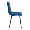 Стул Tetchair Chilly (mod. JSC-220) 21494 велюр/металл, blue (синий) HLR64/черный фото 2