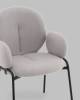 Стул Stool Group Моллек AV 338-F81-9005 светло-серый, букле, с подлокотниками фото 7