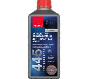 Антисептик декоративный для наружных работ Neomid 445 арабика 1 кг