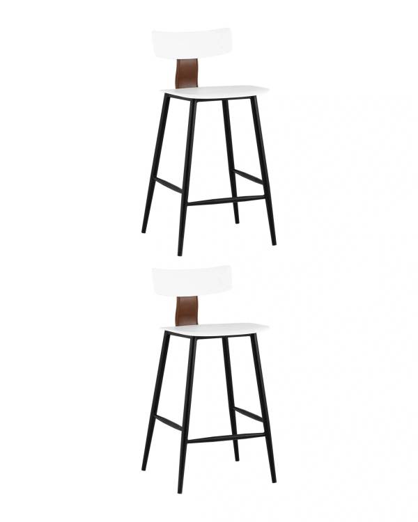 Набор из 2 полубарных стульев Stool Group Ant 8333A white X2 белый, пластик