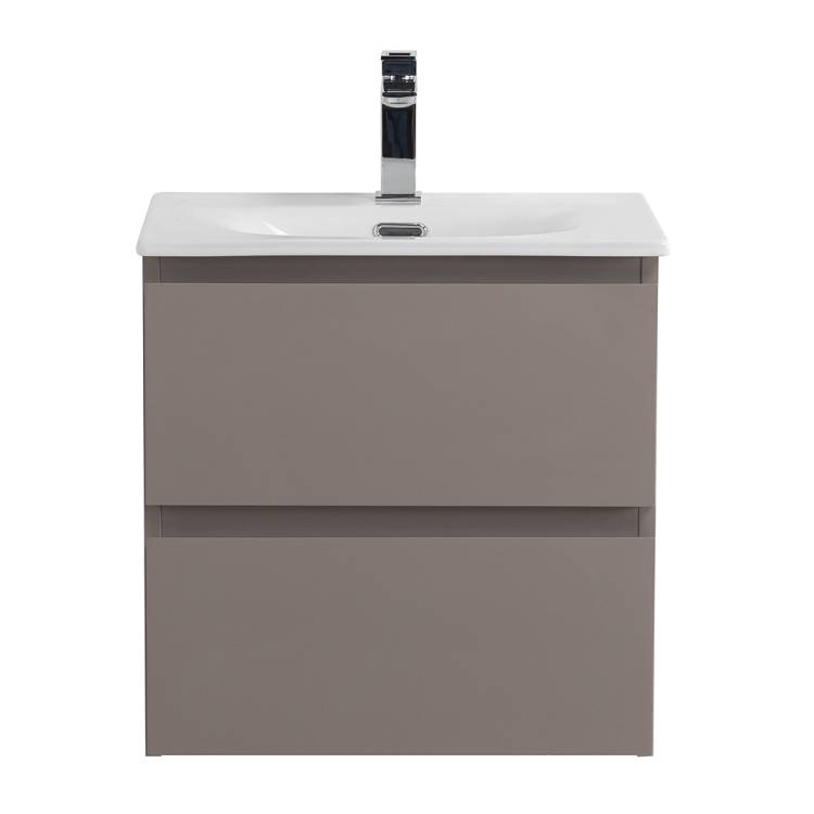 Тумба с раковиной BelBagno Kraft 39 50 Бежевый матовый, раковина BB-8099-3-50