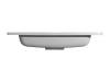 Тумба с раковиной Style Line Бергамо мини 60 напольная, Люкс Плюс антискрейтч, белый глянец, Раковина Каре Люкс МИНИ 60x35 фото 6