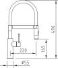 Смеситель для кухни Clever Grifos Chef 98757 с гибким изливом фото 3
