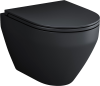 Унитаз подвесной AM.PM Spirit V2.0 FlashClean с микролифтом, черный матовый