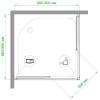 Душевой уголок Royal Bath HPD RB 90 HPD-C 90x90 фото 4