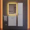Тумба с раковиной Uperwood Modul подвесная, матовая, белая, 50 см фото 5