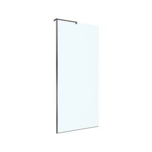 Душевая перегородка BelBagno UNO-L-1-TB-80-C-GM профиль оружейная сталь, стекло прозрачное, 80x200