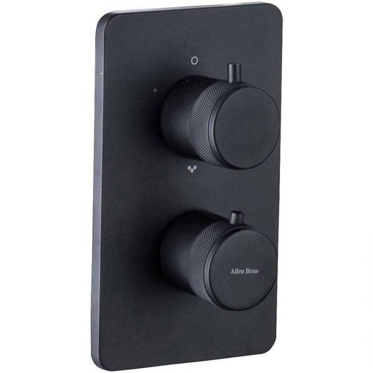 Смеситель для душа Allen Brau Priority 5.31213-31 V.2 термостатический, черный матовый