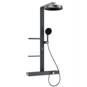 Душевая стойка Black&White GH-9005-GM с LED дисплеем, Gunmetal