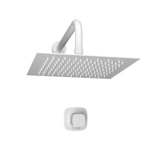 Душевой комплект Wasserkraft Saale A9551.146.254 с верхней душевой насадкой, белый, встраиваемый