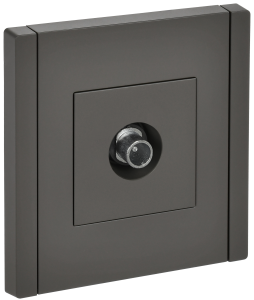 ТВ-розетка проходная IEK Forte&Piano FP-A10-P-K03 серый