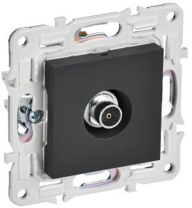 ТВ-розетка оконечная IEK Skandy SK-A10-O-K53 графит