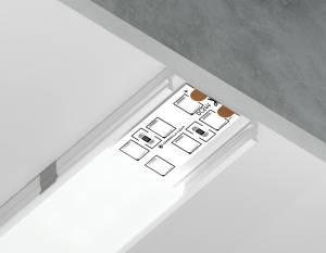 Алюминиевый накладной профиль Ambrella light Illumination GP1800WH